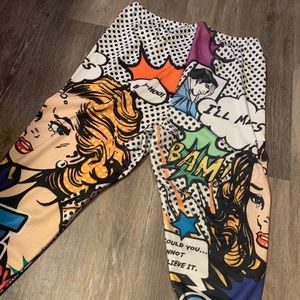 Cartoon Print Leggings Plus Size
